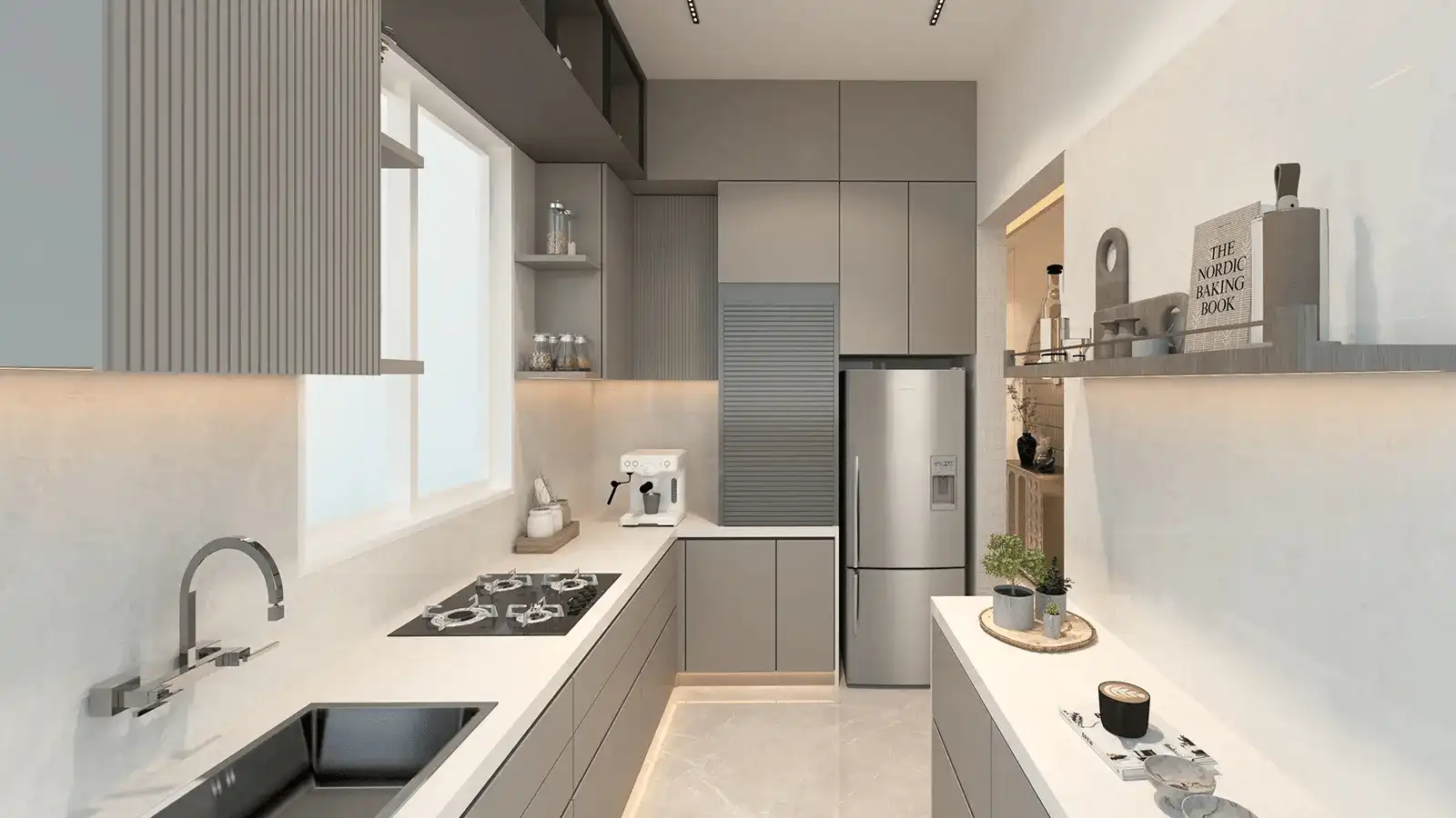 Adani Goregaon West Modern Kitchen Setup