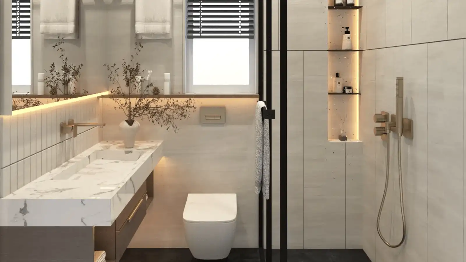 Adani Goregaon West Modern Bathroom Design