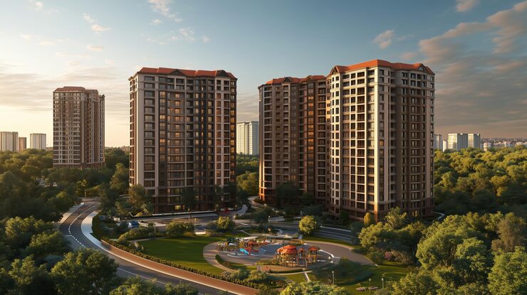 Oberoi Elysian under construction 3 and 4 BHK luxury apartments in Goregaon East