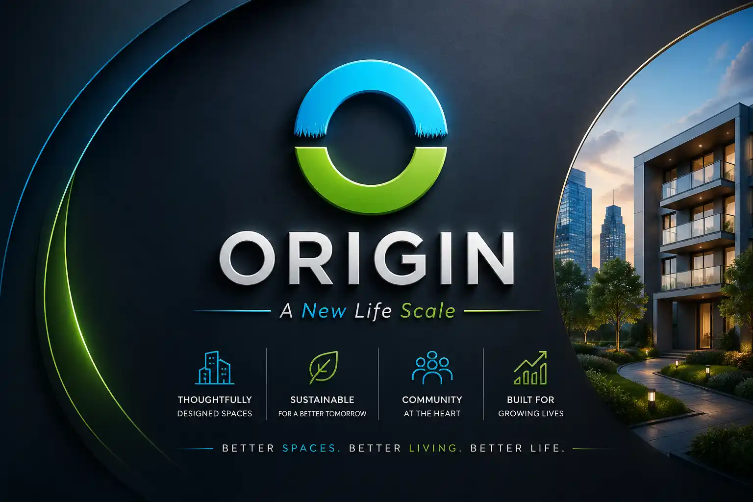 Origin Group logo trusted real estate developer Mumbai Goregaon