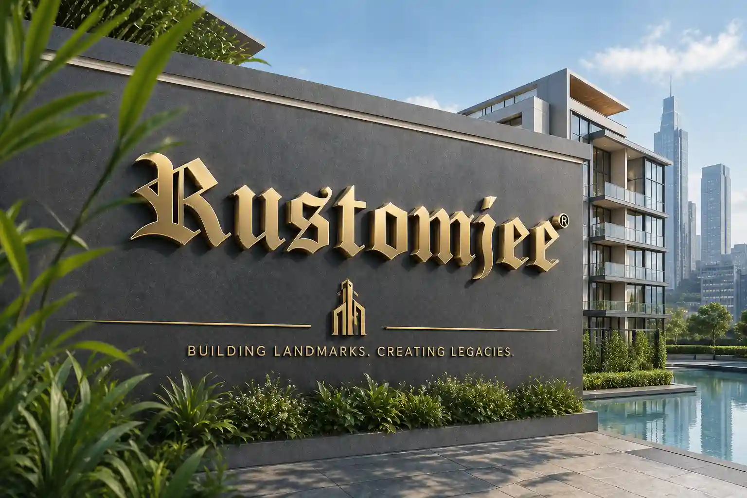 Rustomjee Group logo trusted real estate developer Mumbai Goregaon